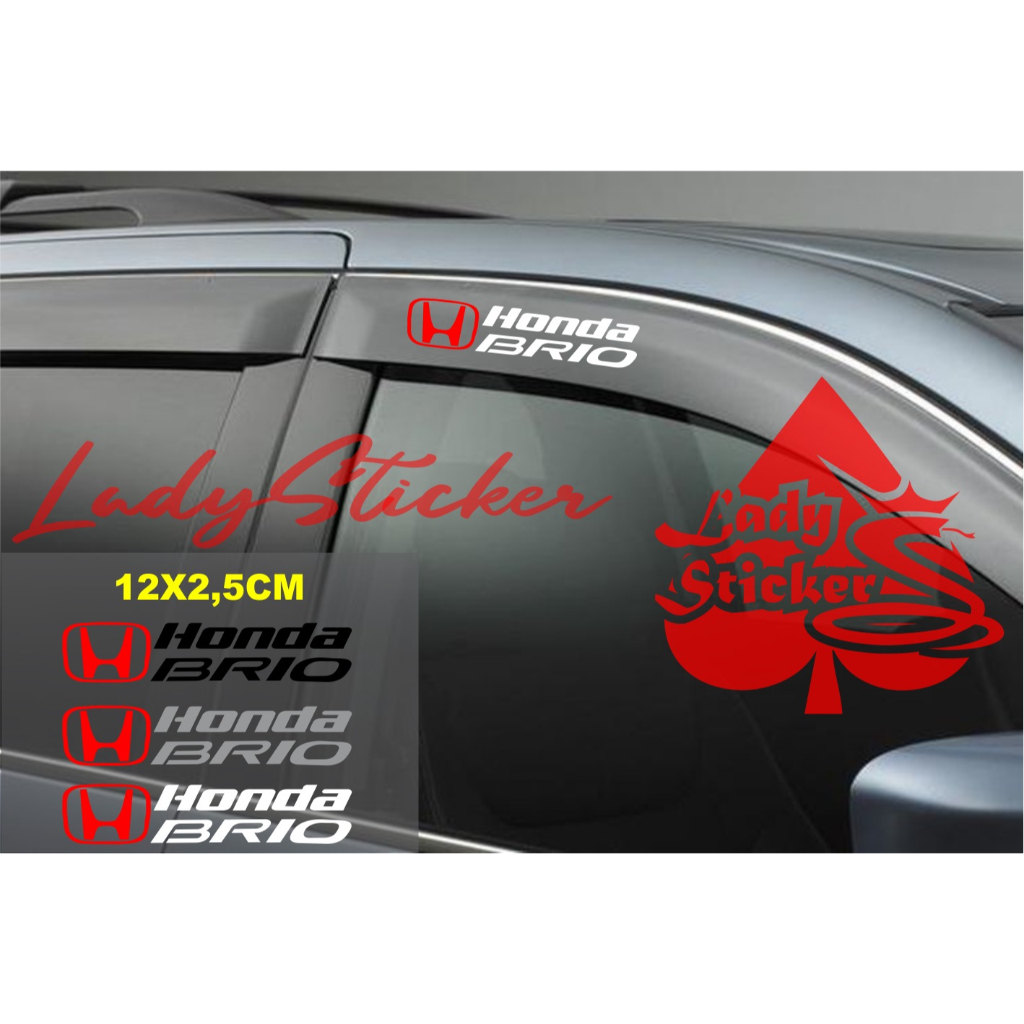 Cutting sticker talang air brio sticker cover talang air mobil honda brio