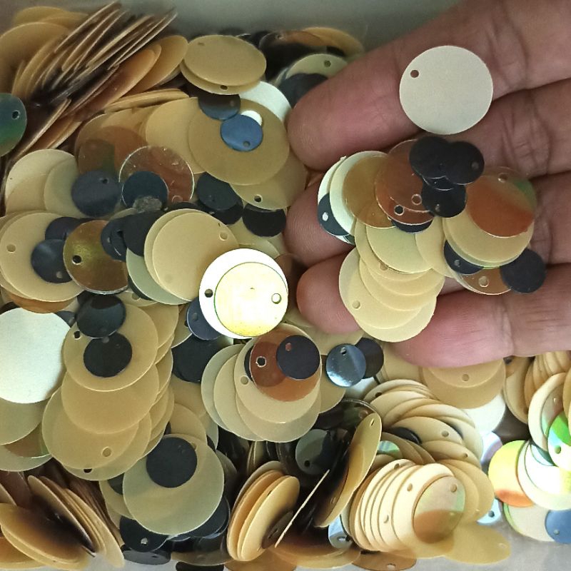 Payet Dolar Mote Ramboci Piring Mix Jahit 10 gram