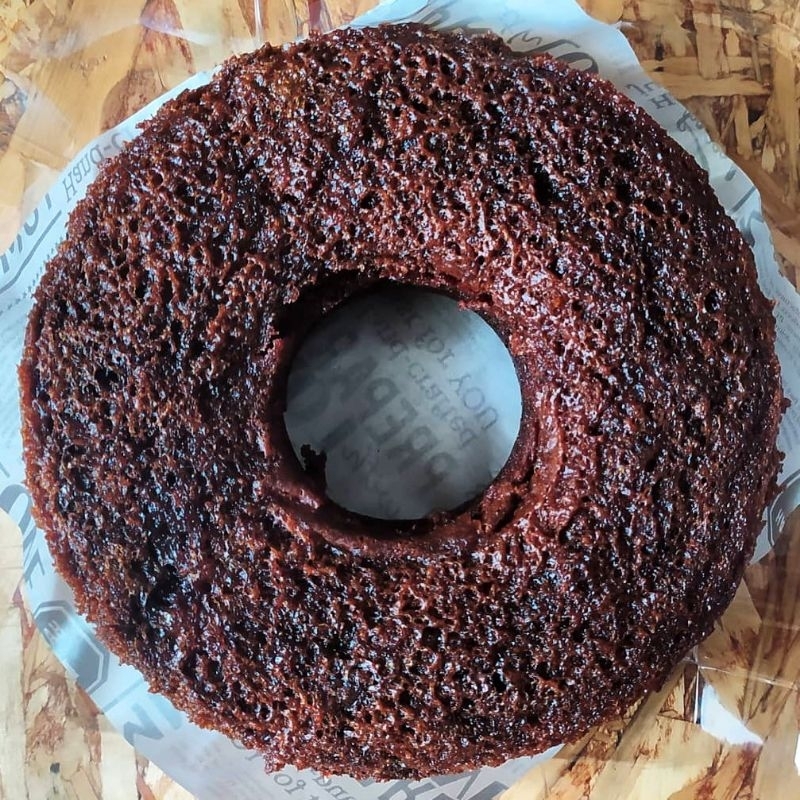 

Bolu karamel / Cake sarang semut