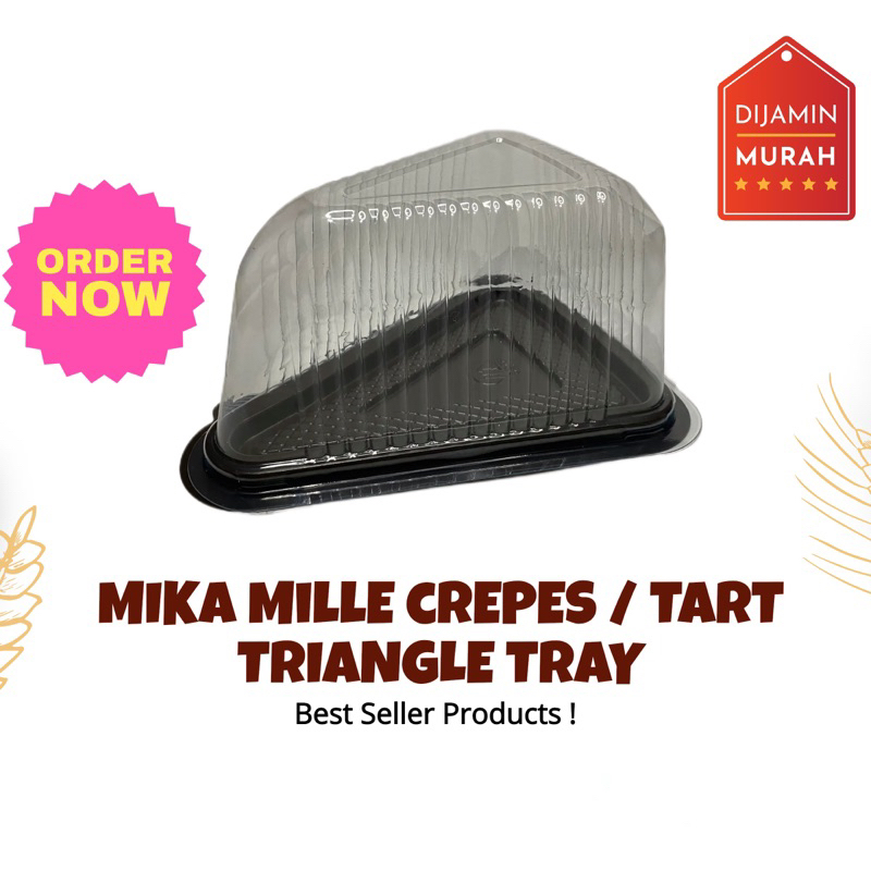 Mika Mille Crepes / Mika Kue Segitiga / Tempat Kue Tart / Cake Tray Triangle