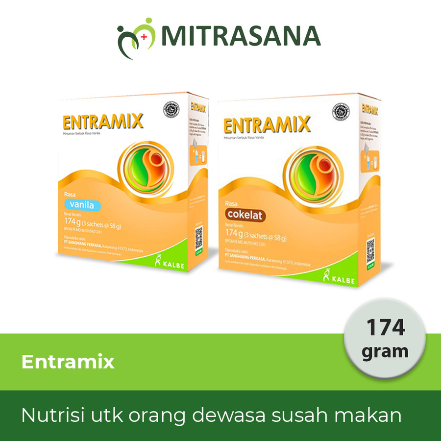 

Entramix 2 Bundle Coklat/vanilla 174 Gr - Nutrisi atau Susu Untuk Lansia Susah Makan