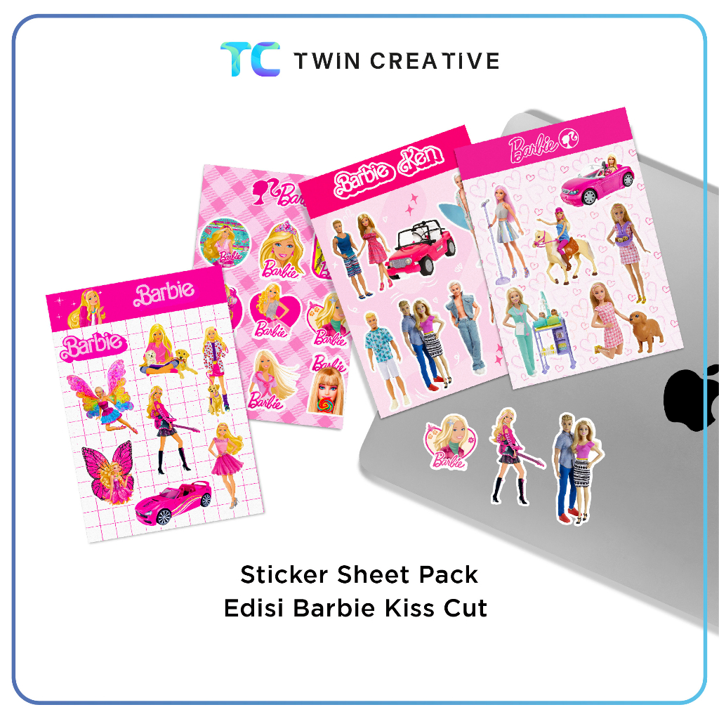 

Cetak Sticker Sheet Pack Edisi Barbie Label DIY Laptop Deco Anti Air - Stiker Sheet Pack HP