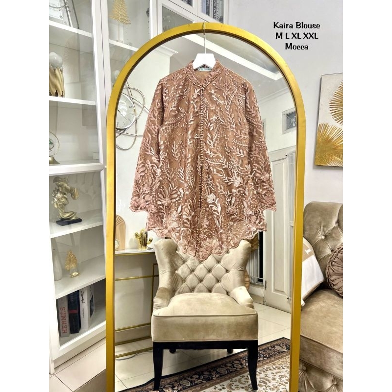 Atasan blouse kaira tile bordir premium // Blouse tile brokat // Atasan brokat // Baju kebaya brokat