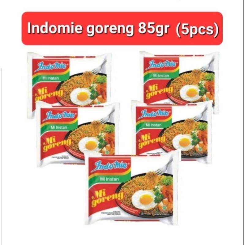 

Indomie goreng 85 g (5 pcs)