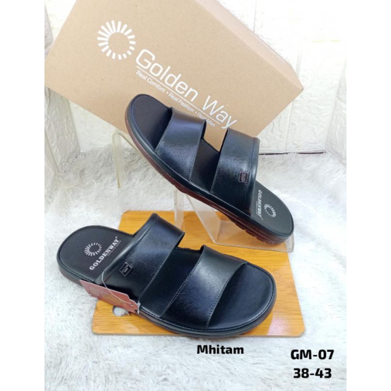 SANDAL KULIT ASLI PRIA GOLDEN WAY GM-07