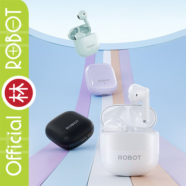 Robot Airbuds T60 TWS Half Ear Wireless Earbuds Earphone 13mm BT 5.3