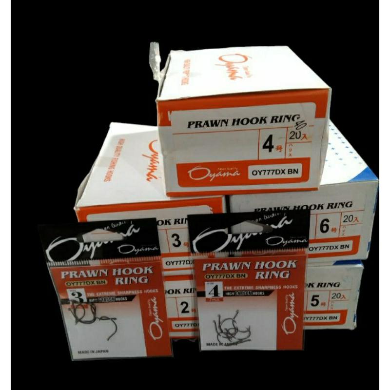 Mata kail Udang Oyama Prawn Hook Super kuat dan Tajam