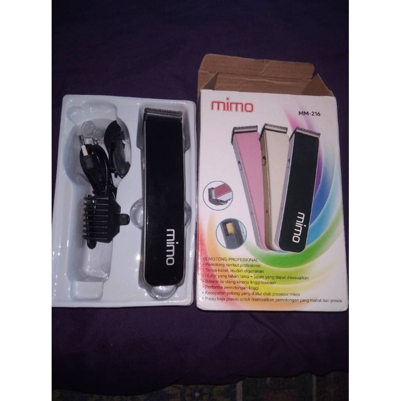 Cukuran Rambut Pemotong rambut cukuran alat cukur alat potong rambut MIMO 216 Portable Charger