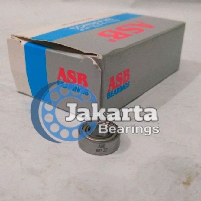 687ZZ Bearing / Laker / Laher 687 ZZ / 687 2Z TUTUP BESI MERK ASB