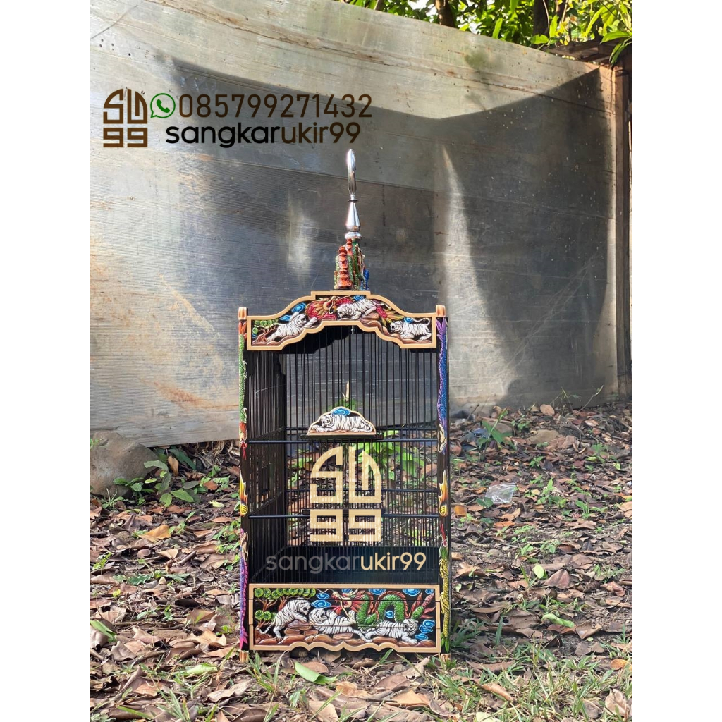 Sangkar Kotak, Sangkar Kotak Ukir, Sangkar Kacer, Sangkar Cucak Ijo