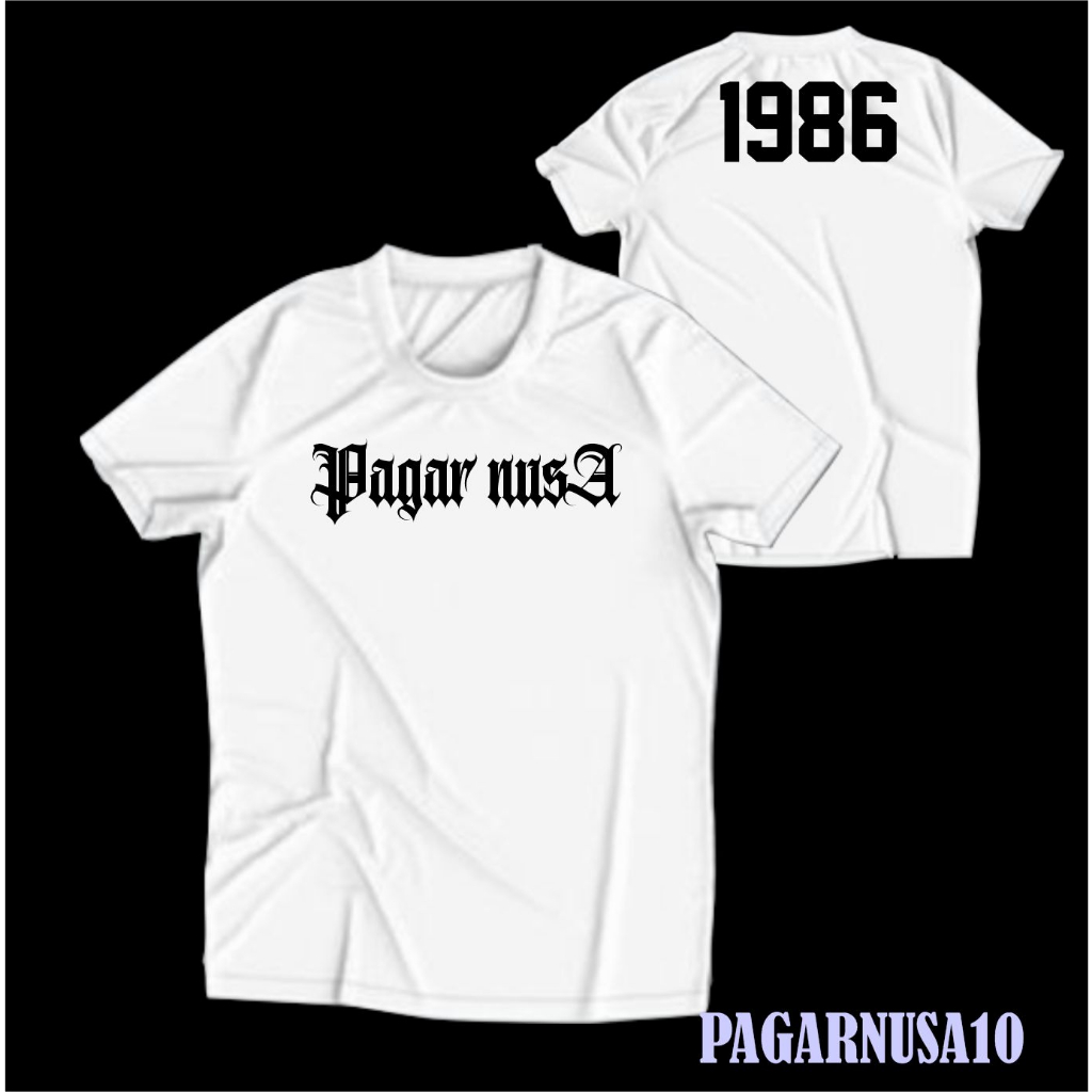Kaos Pagar Nusa Kaos PN Kode 10 Putih Distro kaos pagarnusa1986