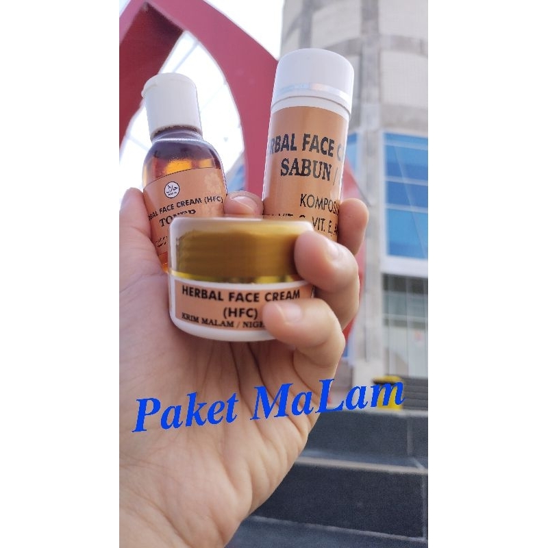 Paket Malam HFC (Facial Wash, Toner, Night Cream)