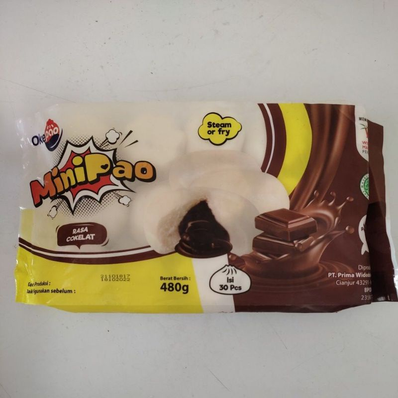 

OkePao MiniPao Rasa Coklat 480g Isi 30