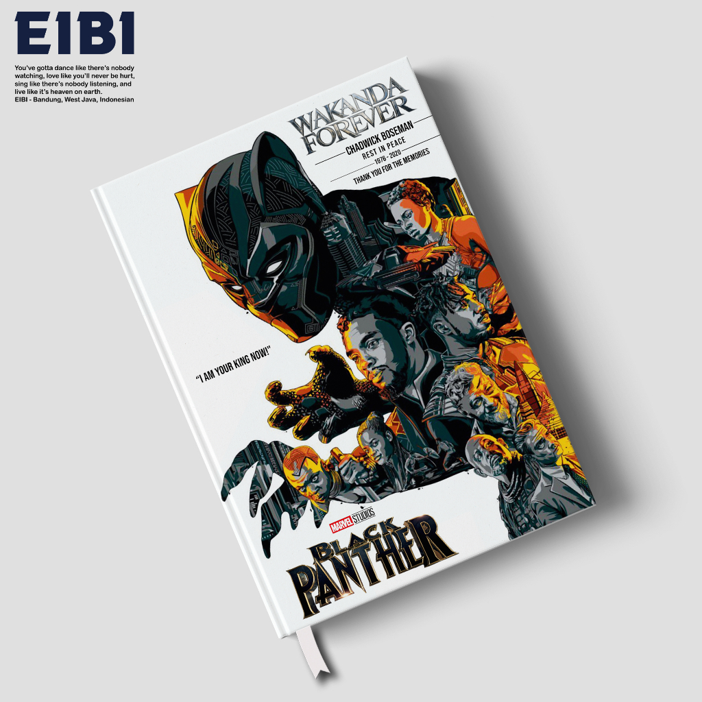 

Eibibook Buku Tulis Catatan Notebook Hardcover Marvel Series Black Panther Vintage