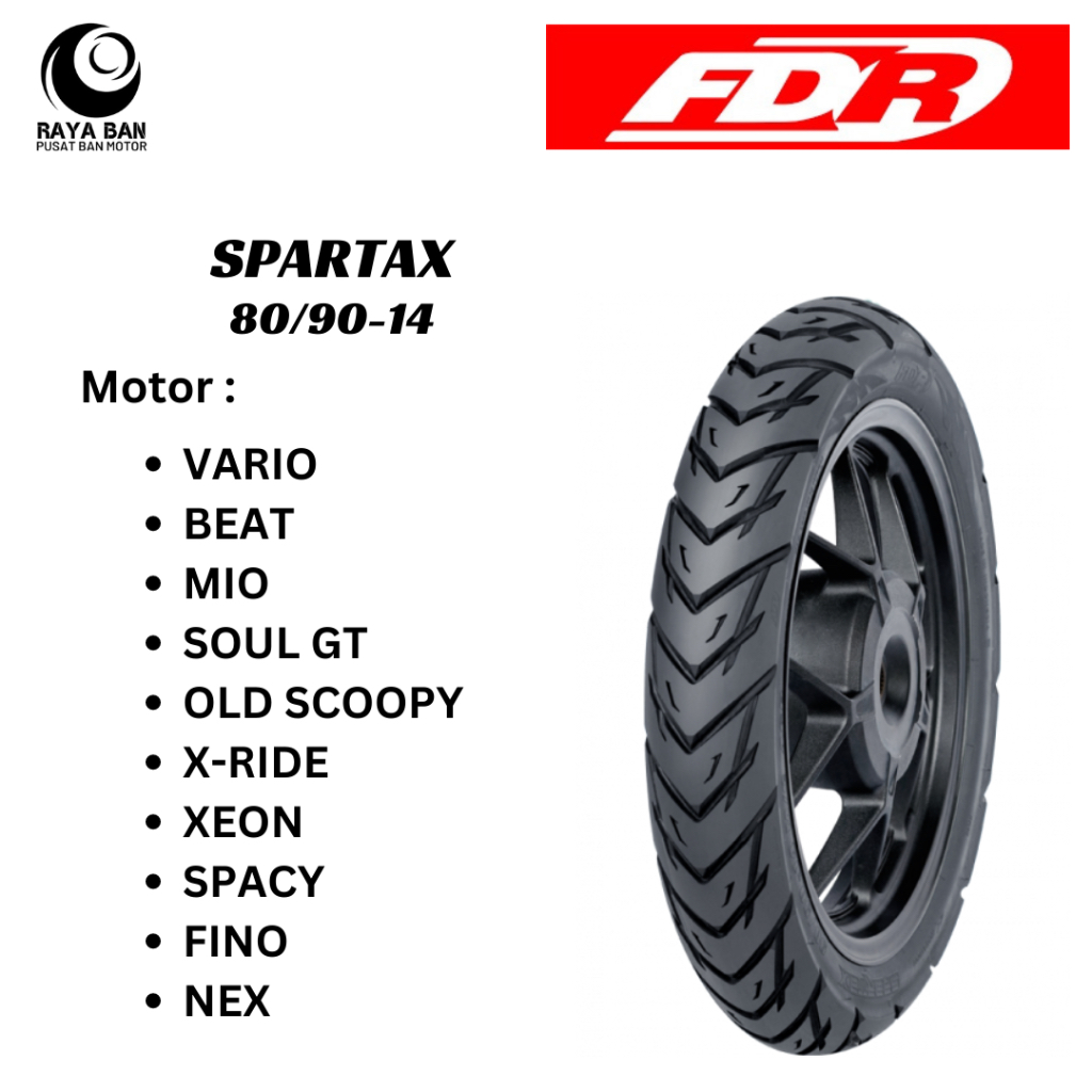 Ban Motor FDR Spartax 80/90-14 Tubeless
