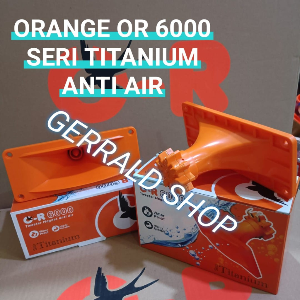 TWEETER WALET ORANGE OR6000 OR 6000 TITANIUM ANTI AIR WATERPROOF ORIGINAL