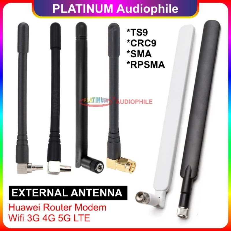 Antena External Eksternal Wifi Modem Router RP SMA RPSMA TS9 CRC9 2G 3G 4G 5G LTE