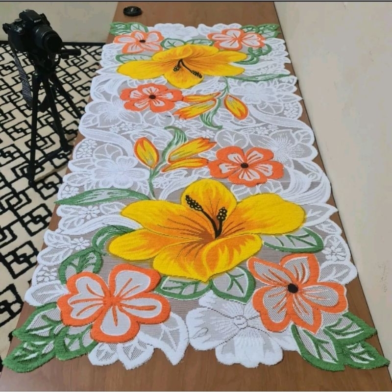 Taplak Meja Ruang Tamu/Taplak meja ruang tamu persegi panjang 50x100cm//Taplak meja Ruang tamu terla