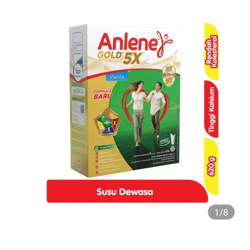 

anlene gold 5x vanila 650g