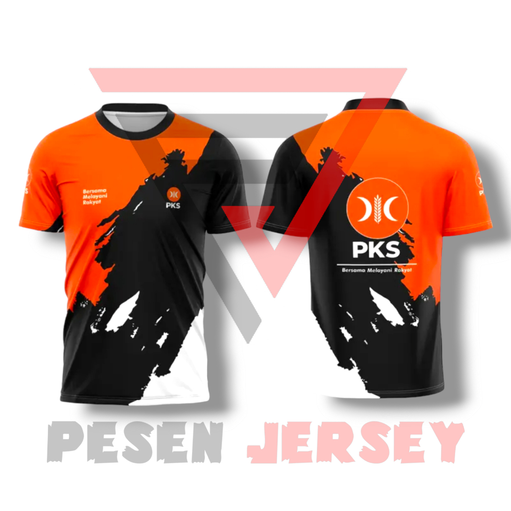Kaos Jersey PKS Pemilu 2024 Fullprinting Terbaru