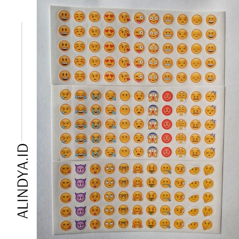 

Stiker Emoji / Sticker Emoticon Lucu / Sticker Hias Bentuk Emoticon - ALINDYA.ID