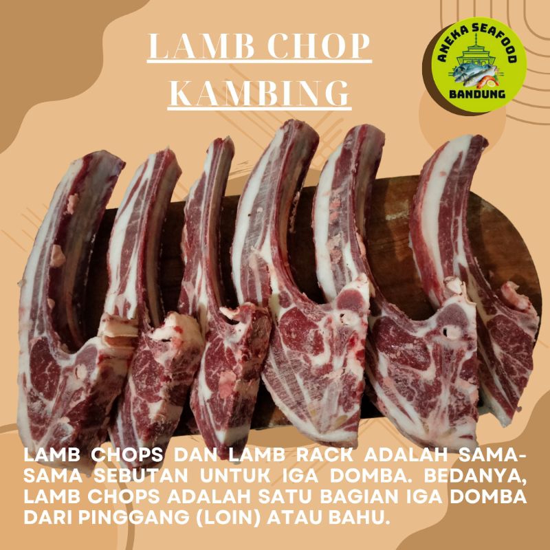 

Lamb Chop Kambing Fresh Frozen 1-KG