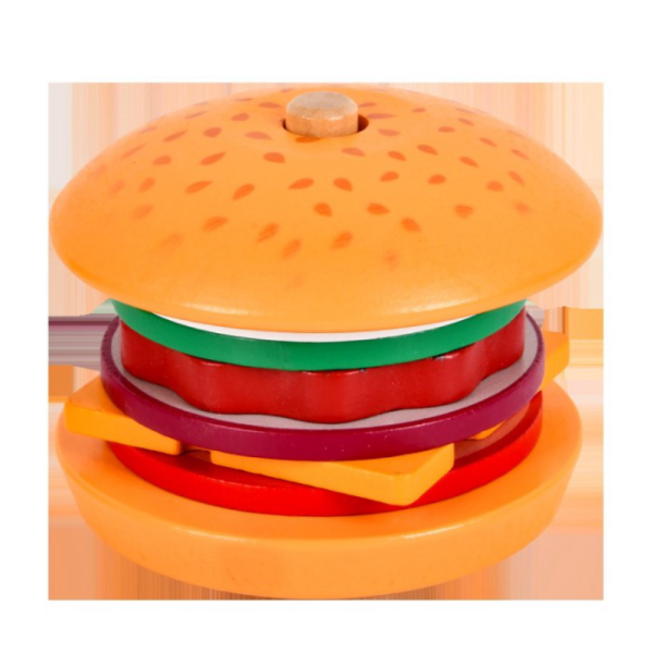 

Toy Mainan Dijual Edukasi Wooden Susun Sandwich Hamburger Stacking Food Fast - Hamburger Diskon
