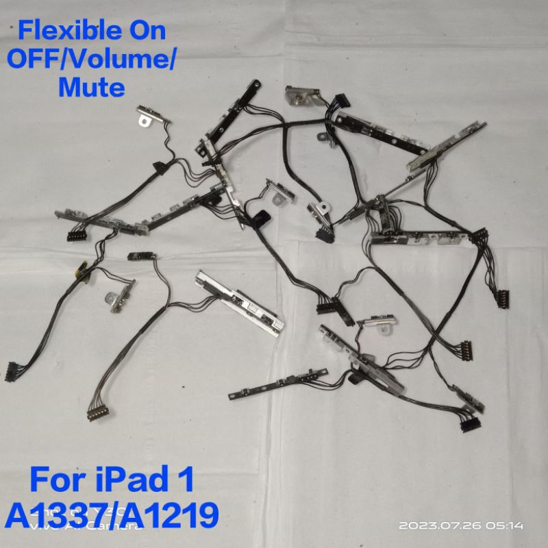 Flexible Tombol On Off Volume Bekas Ori Cabutan Copotan / iPad 1 A1337 / A1219