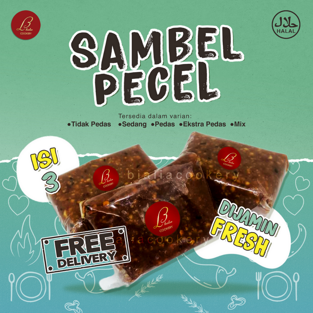 

Bialia Cookery Sambel Kacang Pecel Instan Original Blitar Tester Pack Isi 3 Fresh Sedap Siap Santap Bisa Mix Varian Manis Sedang Pedas Tradisional Ready To Eat