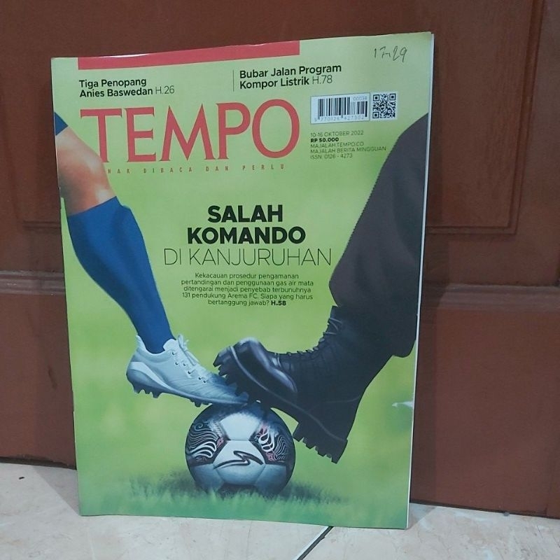 Majalah Tempo Salah Komando Di Kanjuruhan 10-16 Oktober 2022