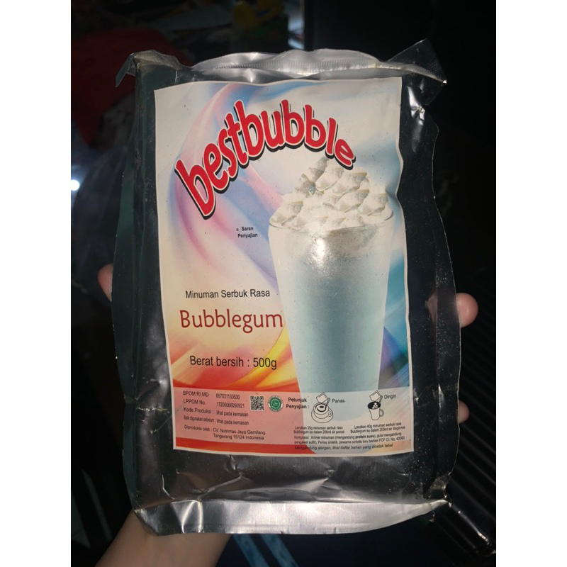 

minuman bubuk best bubble bubblegum