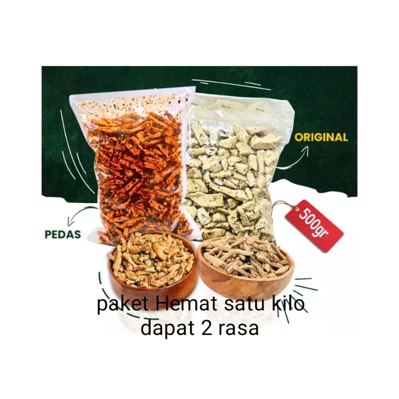 

Basreng Viral Basreng Stick Kriuk-Kriukkk 1 paket 2 pcs pedas dan original berat 500 gram