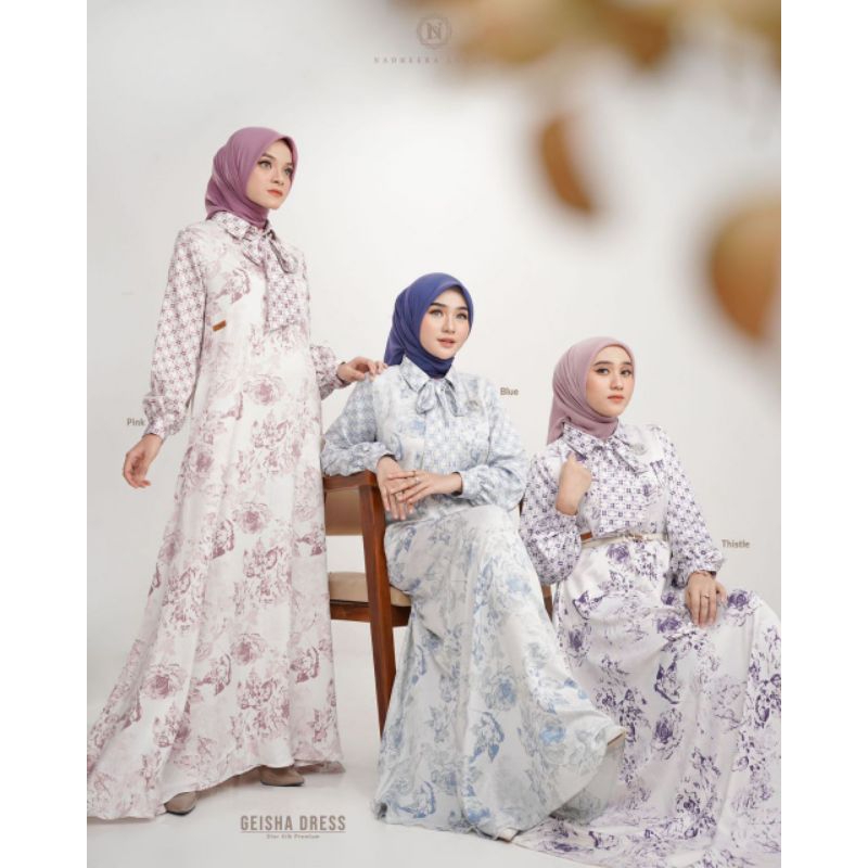 PRE-ORDER (SIZE S- XXXL) // GAMIS WANITA // GEISHA DRESS BY NADHEERA LUXURY