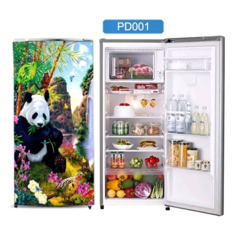 Stiker kulkas 1pintu & 2pintu Wallpaper panda