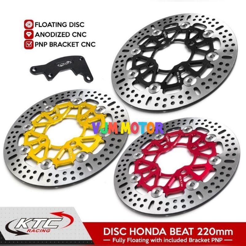 Disc brake KTC Beat Piringan cakram ktc beat vario Scoopy ukuran 220mm Model Bulat