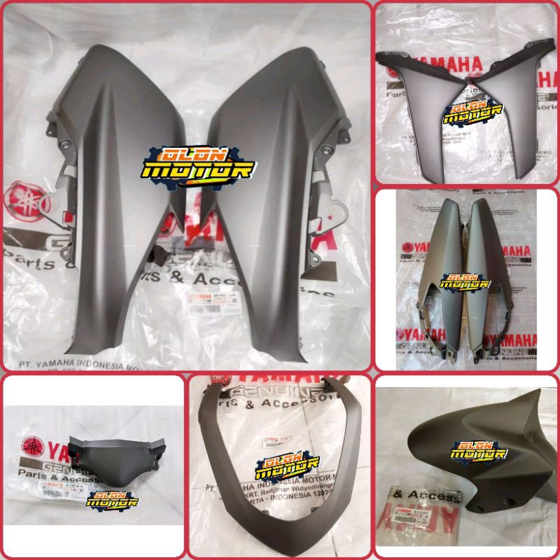 PAKET BODY HALUS NMAX OLD (9pc) ABU GREY 2DP-P4 ORIGINAL YAMAHA