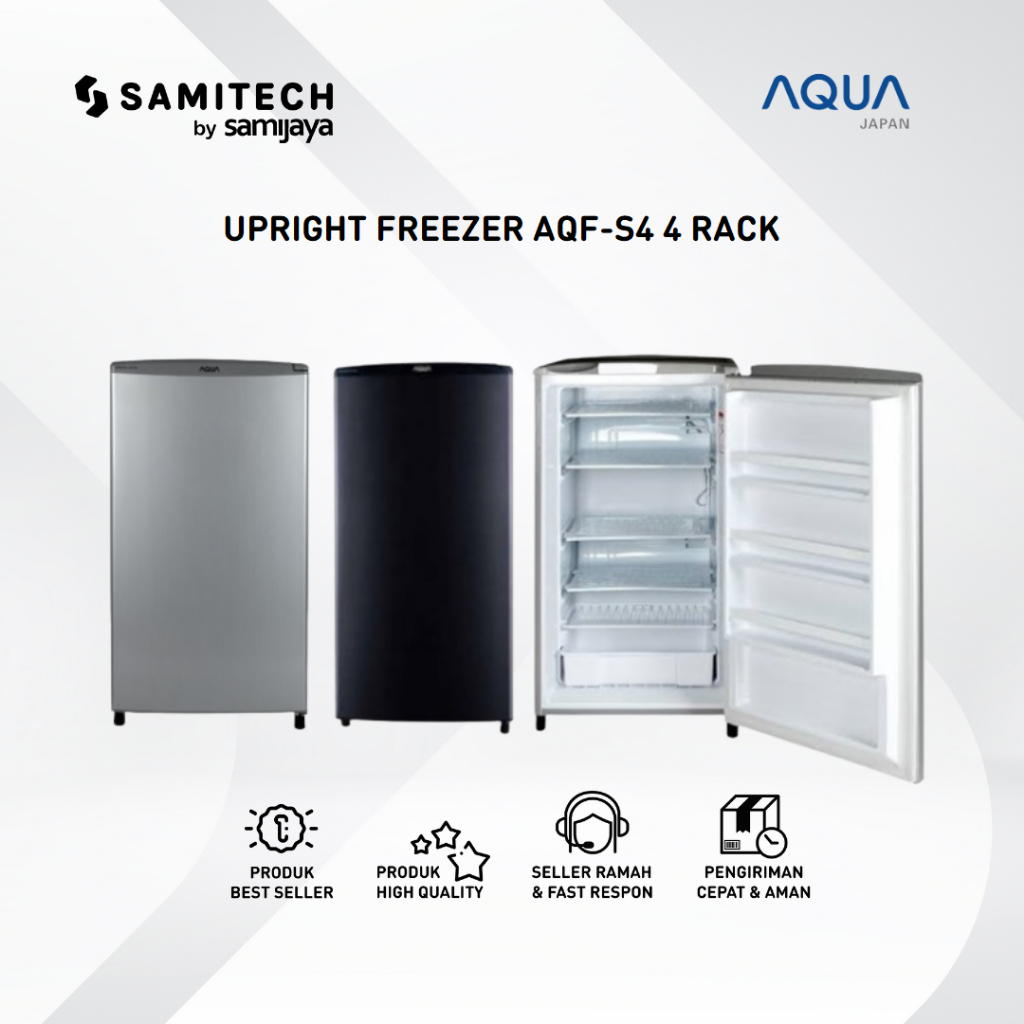 FREEZER BERDIRI AQUA AQF-S4 AQF S4 (S) 4R BERGARANSI
