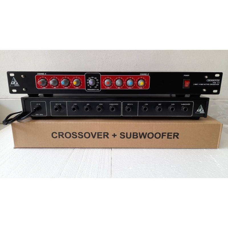 (BOX JADI SIAP PAKAI) DHB 411 CROSSOVER + SUBWOOFER CKJ