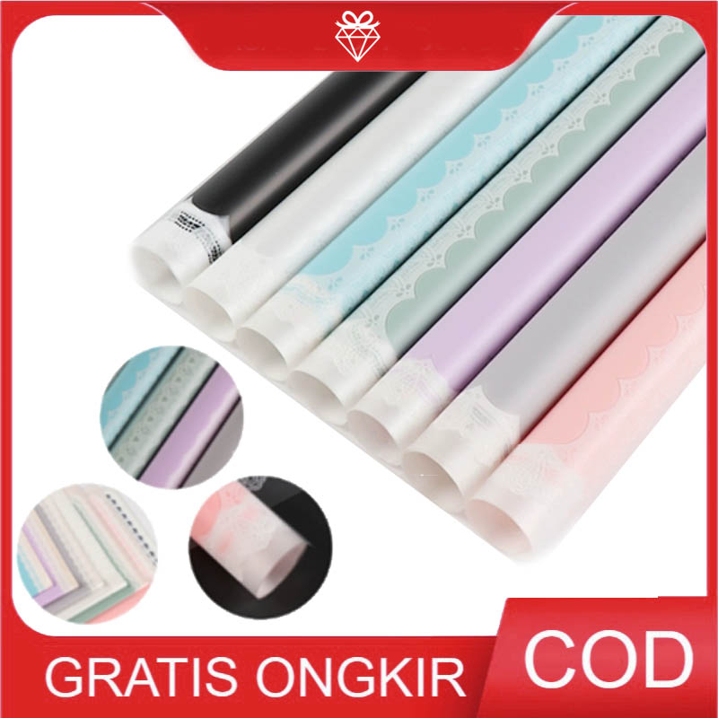 

20 Lembar Wrapping Pastel Lace - Cellophane Kertas Buket Bunga W042