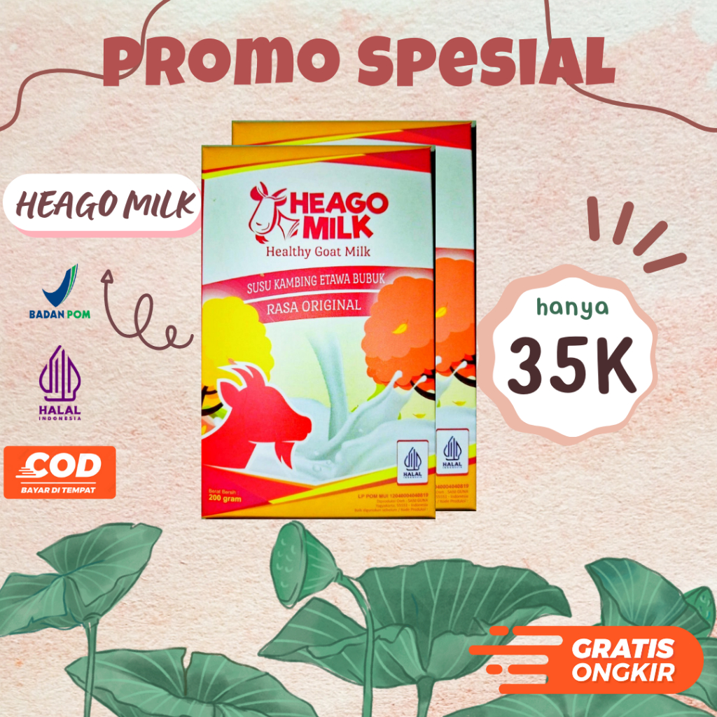 

Susu Kambing Etawa Bubuk 100% Heagomilk tidak baru prengus