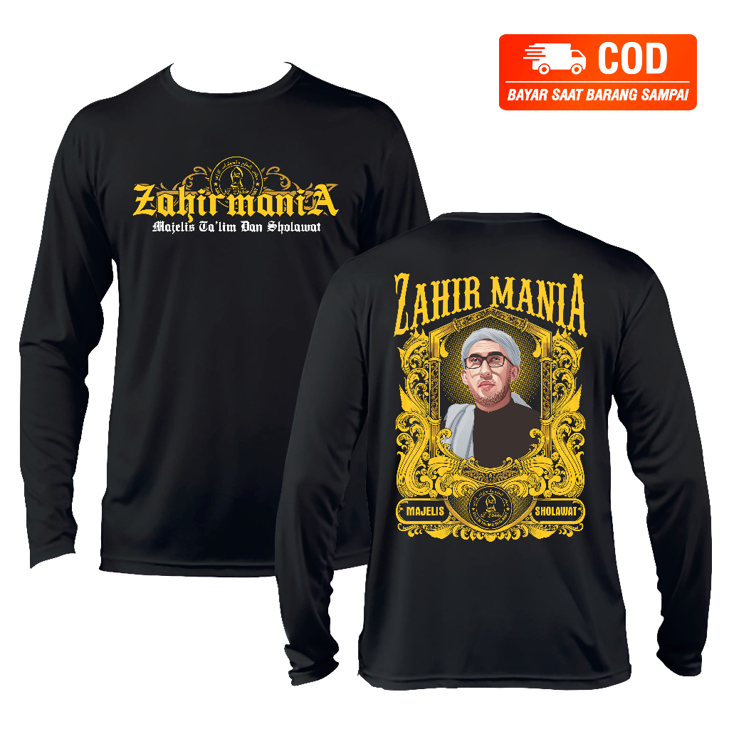 Kaos Lengan Panjang Az Zahir Mania Kaos Majelis Kaos Dakwah Kaos Distro Pria Kaos Pecinta Sholawat