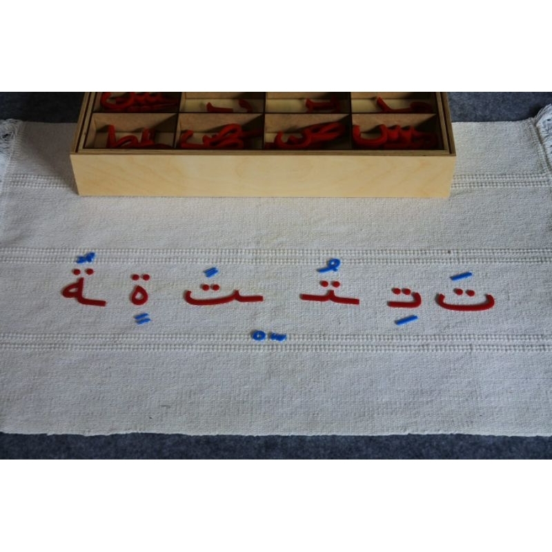 Large Movable Alphabet Arabic Montessori Apparatus