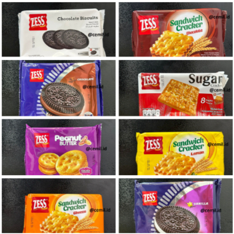 

ZESS SUGAR CREAM CRACKERS / CHOCOLATE BISCUIT / CHOCOLATE SANDWICH BISCUIT / SANDWICH BISCUIT VANILLA / ZESS CHOCO / ZESS VANILLA