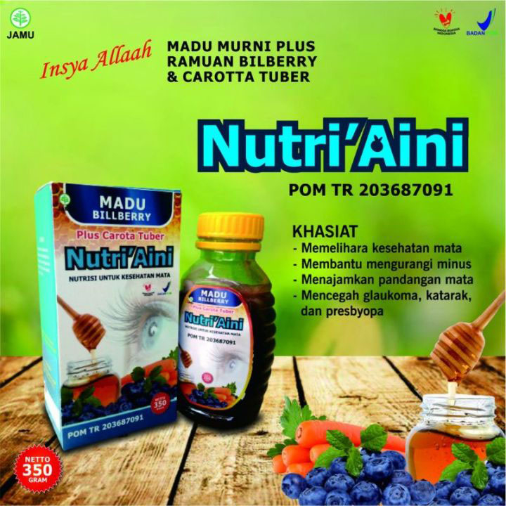 madu Madu Bilberry Nutri 'Aini solusi masalah mata