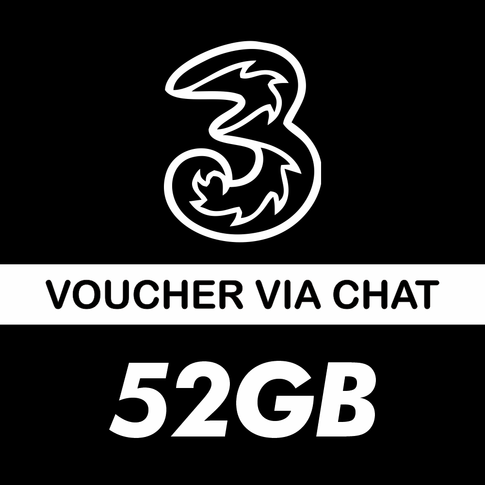 Voucher Tri Kuota Data Happy UL 52GB 22GB VPM4 Nasional (Kirim via Chat)
