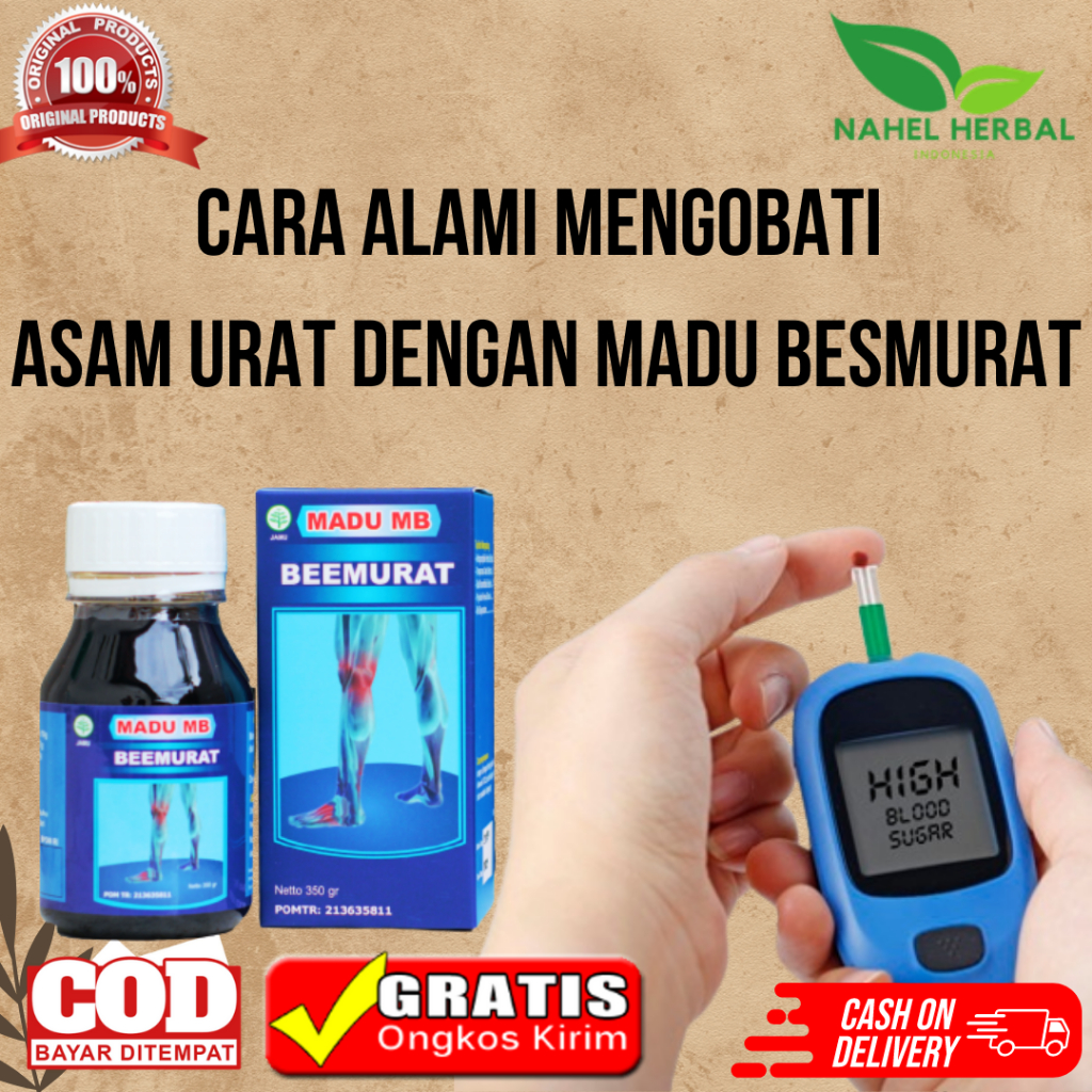 Paket Supermadu Asam Urat Besmurat Suplemen Obat Herbal Kolesterol Dan Nyeri Sendi , Rematik Paling 