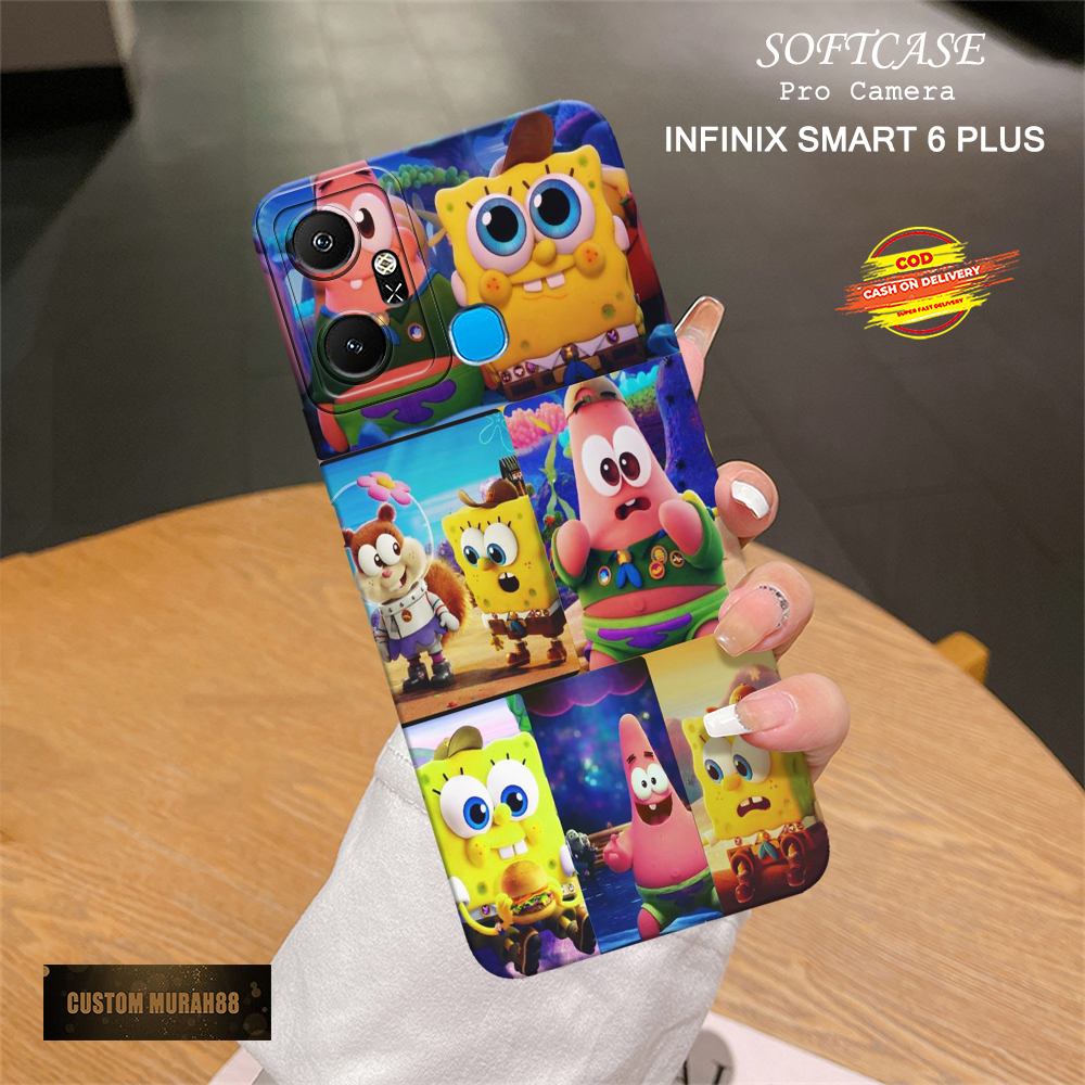 Case Infinix Smart 6 Plus - Fashion Case KARTUN - Casing Hp Infinix Smart 6 Plus - Softcase Infinix 