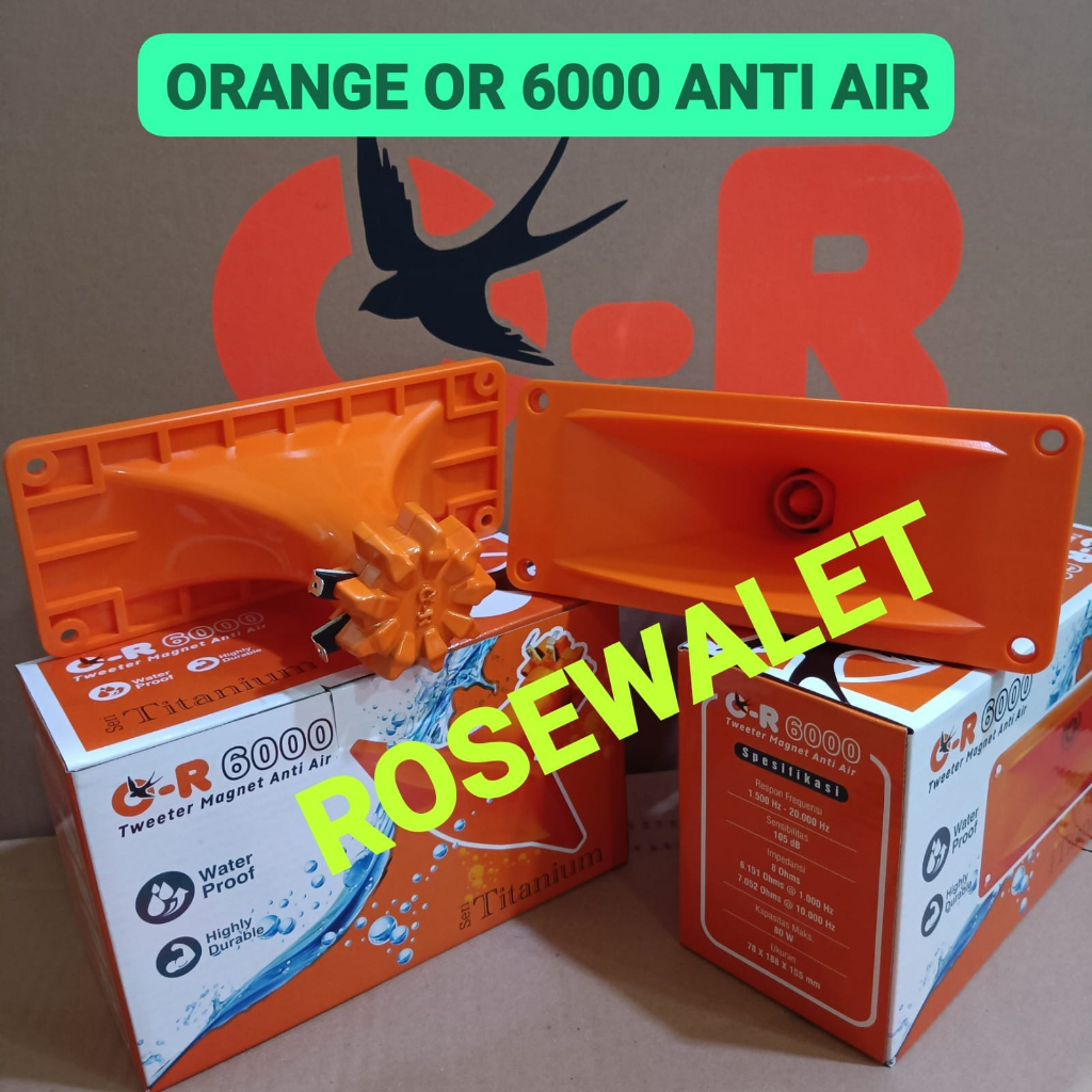 TWEETER ORANGE OR6000 OR 6000 ANTI AIR TITANIUM  WATERPROOF WALET ORIGINAL