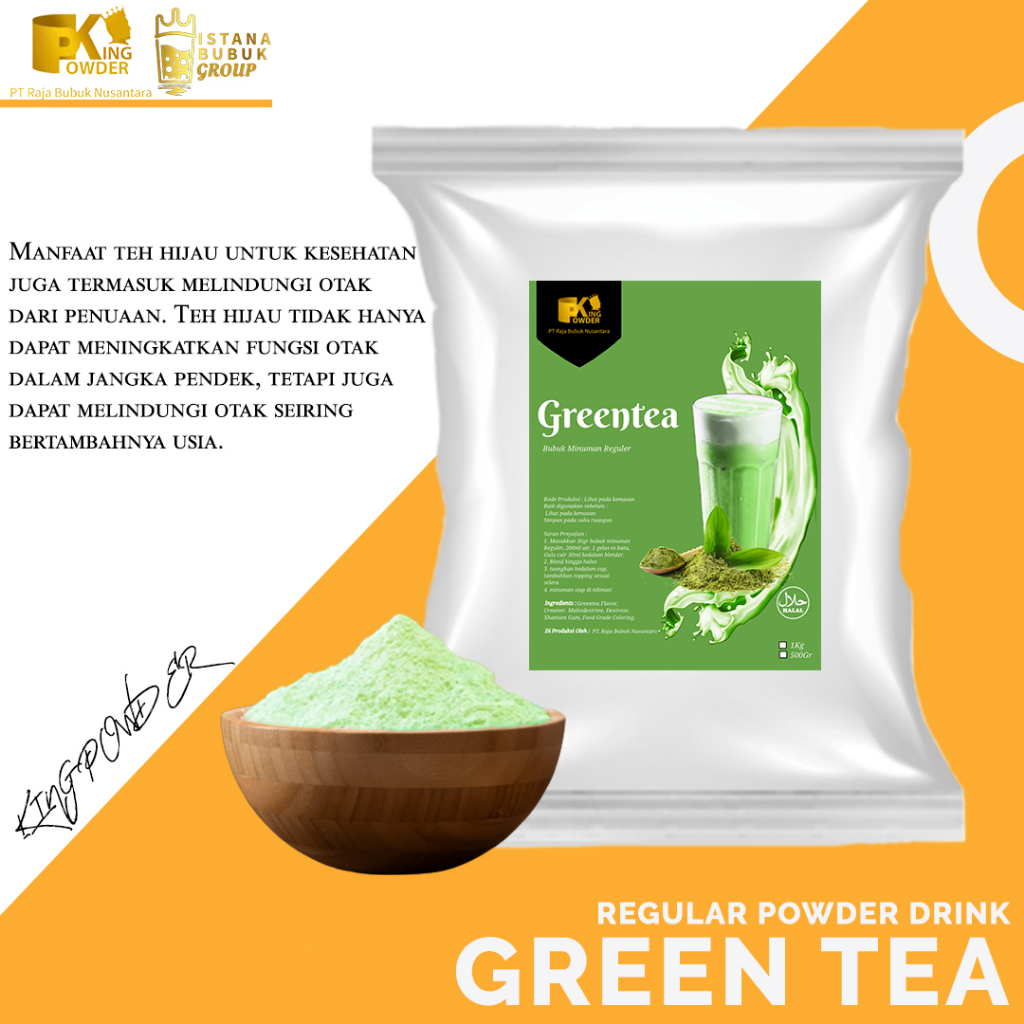 

Bubuk Minuman Rasa Green Tea (Regular)