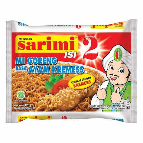 

Sarimi Goreng Rasa Ayam Kremes isi 2